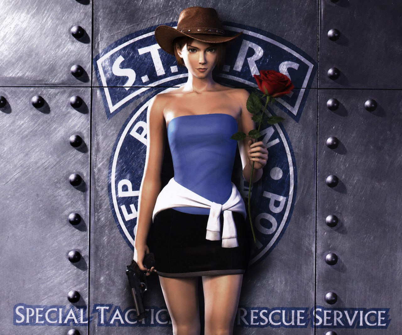 Иллюстрация к факту Jill Valentine to the Mansion came