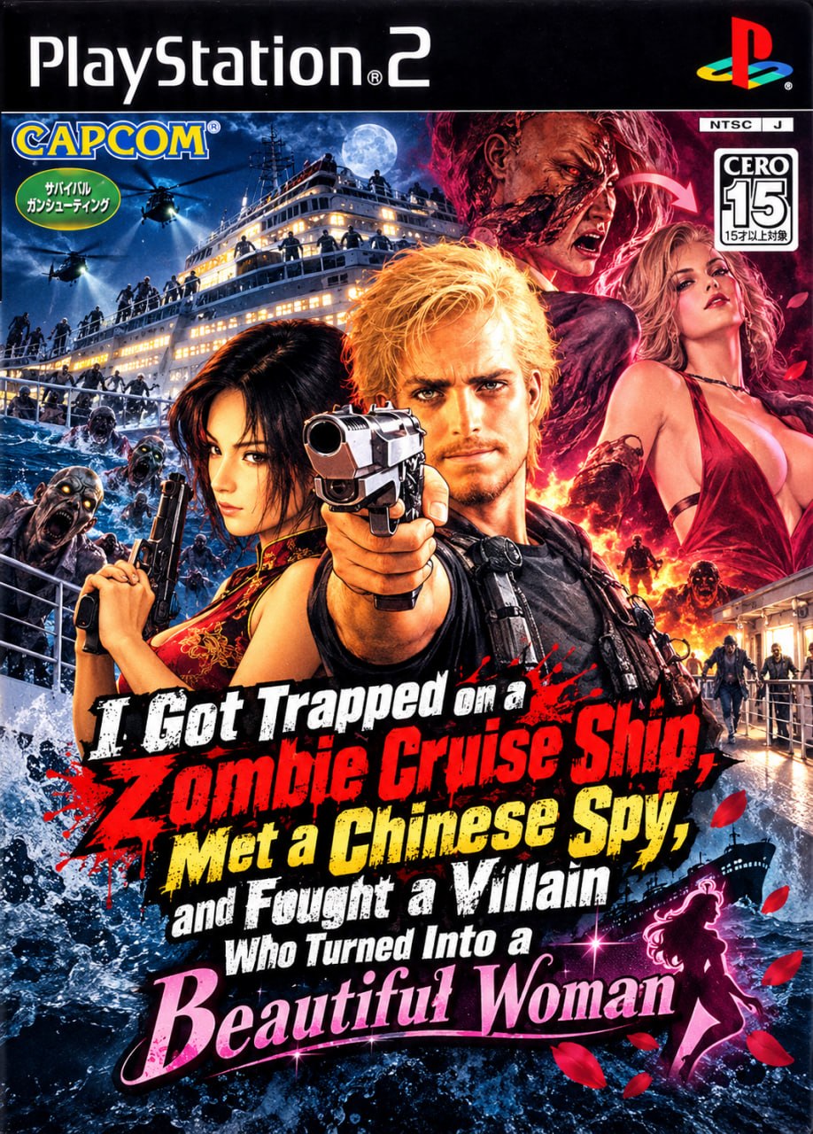 Иллюстрация к факту I Got Trapped on a Zombie Cruise Ship, Met a Chinese Spy, and Fought a Villain Who Turned Into a Beautiful Woman