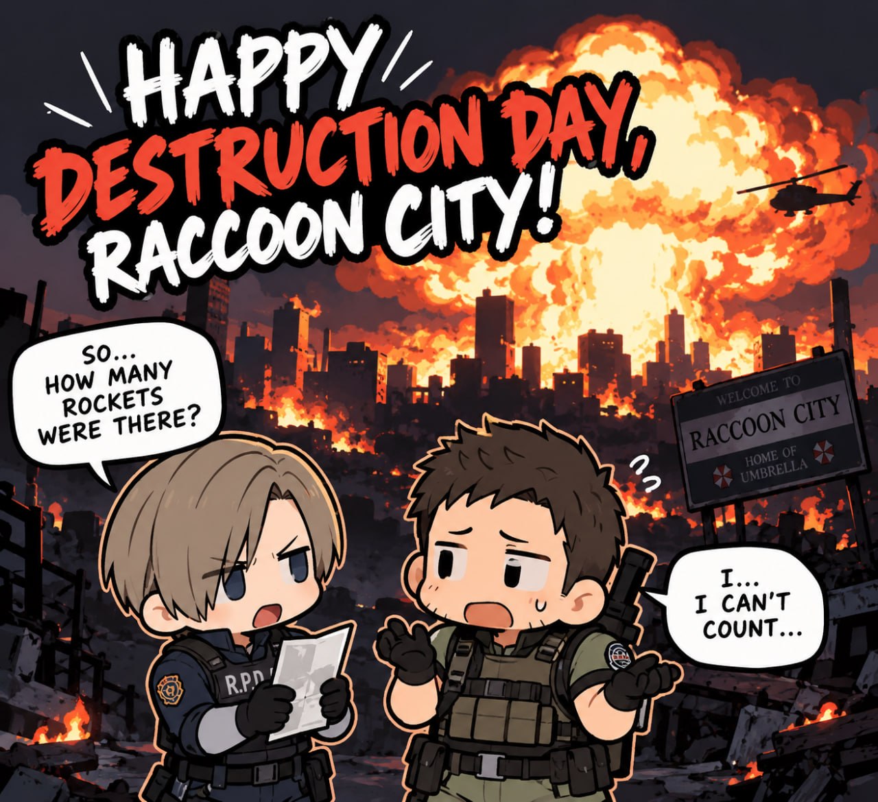 Иллюстрация к факту Bad day at Raccoon City